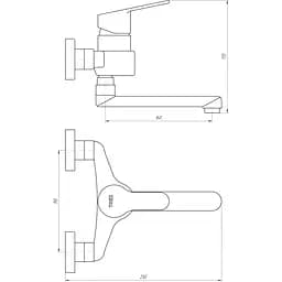 Смеситель для кухни Tres BM 139320 (4323)