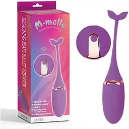 Виброяйцо M-Mello Beckoning Beats 15 см (фиолетовый)
