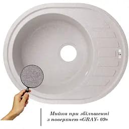 Кухонна мийка Lidz 620x500/200 GRA-09 сіра (LIDZGRA09620500200) - мініатюра 4