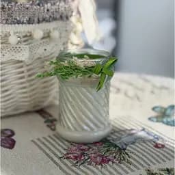 Пасхальная свеча молочная в баночке большая MIS LT