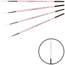 Пензель синтетика лайнер Flamingo 1023RL №0 коротка ручка Kolos