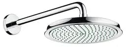 Верхний душ Hansgrohe Raindance Classic AIR 240 мм с держателем 383 мм хром 27424000, Хром