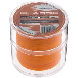 Волосінь Brain Classic Carp Line (solid orange) 600 м 0.25 мм 15 lb 6.6 кг - мініатюра 2