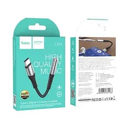 Перехідник Hoco Type-C Digital 3.5 Audio converter LS33 0.12 м DAC - мініатюра 2