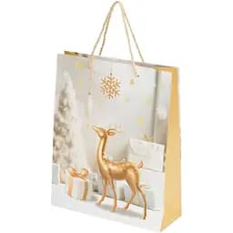 Пакет подарунковий Новорічний Олень DW0510X14 M Різнокольоровий
