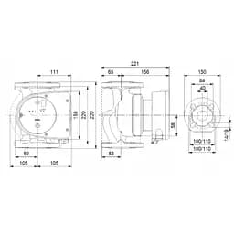 Циркуляційний насос Grundfos Magna1 40-60 F N 220 (99221300) - мініатюра 2