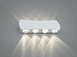 Фасадний LED світильник білий 4 промені 4 Вт