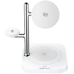 Бездротовий зарядний пристрій Acefast E39 desktop 4in1 Qi2 32.5W White
