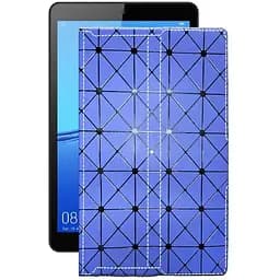 Чехол StatusCASE из экокожи для планшета Huawei MediaPad M5 Lite 8 Синий ромб