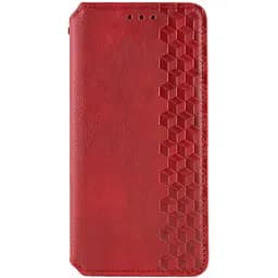 Шкіряний чохол-книжка Getman Cubic (PU) для Motorola Moto G06 Червоний