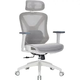 Офісне крісло OfficePro Atlas OC630-W-LG-LG White/Light Gray [148901] - мініатюра 3