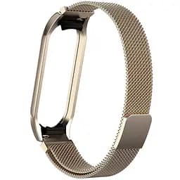 Ремінець Milanese Loop Design для Xiaomi Mi Band 3/4 Vintage gold