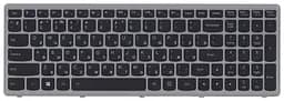 Клавіатура для ноутбука Lenovo IdeaPad (G505S, Z510) з підсвічуванням (Light), Black, (Silver Frame)