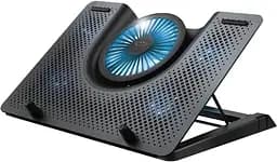 Підставка для ноутбука Trust GXT 1125 Quno 17.3` Blue LED Black (23581) [70907] - мініатюра 2