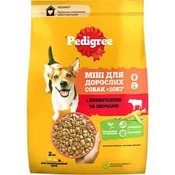 Сухий корм для малих собак Pedigree з яловичиною та овочами 2 кг