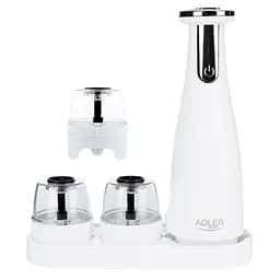 Набір з 3 млинів для спецій солі та перцю Adler AD 4449w на USB - мініатюра 6