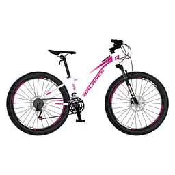 Велосипед PROFI BALANCE 26", алюмінієва рама 13", 21 швидкість, біло-рожевий (BL-2604)