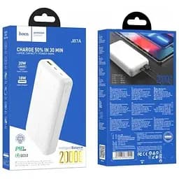 Поративна батарея Hoco Tacker power bank J87A 20000mAh чорна 6931474761033 - мініатюра 2