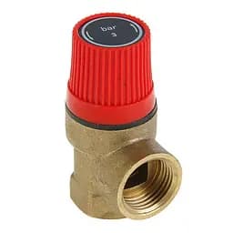 Клапан запобіжний Gross GR2002 для систем опалення 1/2" ВВ 3,0 бар 30412