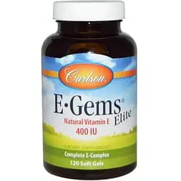 Вітамін Е Carlson Labs Еліт 400 МО 120 капсул