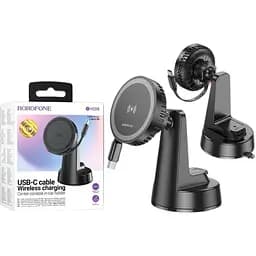 Автомобильный держатель Borofone BH208 для телефона с беспроводной зарядкой