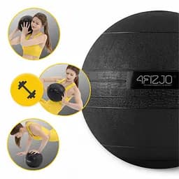 Слембол (медичний м'яч) для кросфіту 4FIZJO Slam Ball 7 кг Black (P-5907739315434) - мініатюра 12