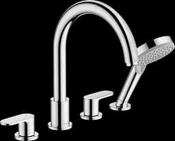 Змішувач Hansgrohe Vernis Blend врізний на край ванни на 4 отвори Chrome 71456000 Хром