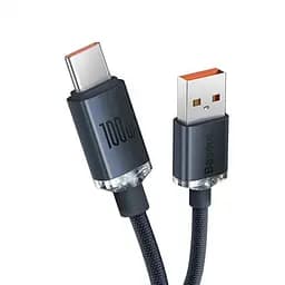 Кабель Baseus Crystal Shine Series Fast Charging Data Cable USB to Type-C 100W 2m CAJY000501 Black - мініатюра 2