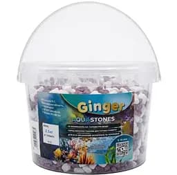 Грунт Аква Ginger Pro 2.5 кг №22 микс красно-белый 5-10 мм 