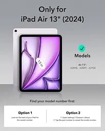 Чохол з клавіатурою та трекпадом ESR для iPad Air 13 дюймів (M3/M2, 2025/2024), магнітна знімна клавіатура з клавішами - мініатюра 3