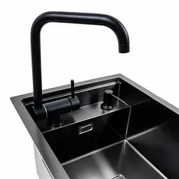 Кухонна мийка прихована чорна Platinum TZ 40x50, Чорний - мініатюра 6