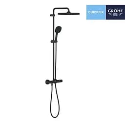 Душова система термостатична Grohe QuickFix Vitalio Comfort System 250 Cube 266962431, Чорний матовий - мініатюра 3