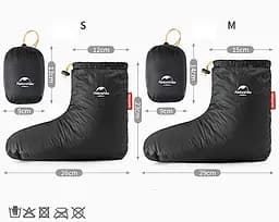 Черевики на гусячому пуху Naturehike NH18S023-T, розмір S, чорні - мініатюра 4