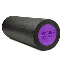 Массажный ролик (роллер) гладкий PowerPlay 4021 Fitness Roller Черно-фиолетовый 30x15 см (PP_4021_BL/Purple_(30*15))