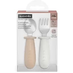 Набор столовых приборов из стали Suavinex Colour Essence бежевый (402924)