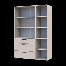 Шафа для одягу Doros Торн Кашемір 3 ДСП/3Ш (полиці) 135х51.6х200 (44900498) - мініатюра 7