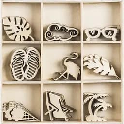 Набір міні-заготовок Knorr Prandell Пляж 10.5х10.5см 45 шт.  