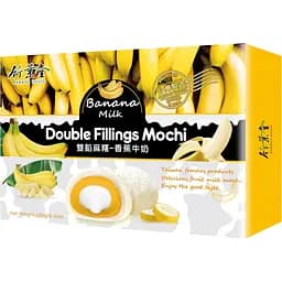 Рисовый десерт Bamboo House Double Fillings Mochi с молочно-банановой начинкой 180 г