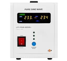 Джерело безперебійного живлення з правильною синусоїдою LogicPower LPYPSW-800VA 560Вт, LCD, 12V під зовнішній АКБ, заряд 15А - мініатюра 4