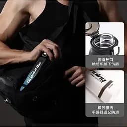 Пляшка для води Xiaomi Quange Large Capacity Tritan Water Cup 760 мл Black/White (6972229764770) - мініатюра 5