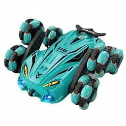 Радіокерована трюкова машина-всюдихід JD 155-13 A-01, з парогенератором та підсвічуванням, акумулятор 3.7V, пульт 2.4GHz, блакитна