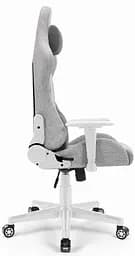 Комп'ютерне крісло Hell's Chair HC-1006 Grey-White тканина - мініатюра 2