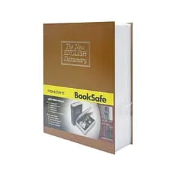 Сейф-книга з ключем для зберігання Sparta KBS-803(Brown) велика, 26,5х20х6,5 см