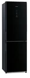 Холодильник Hitachi R-BG410PUC6XGBK 190х65х60см 2 двері Х-215 л М-115 л A++ NF Інвертор Чорний скло (R-BG410PUC6XGBK)