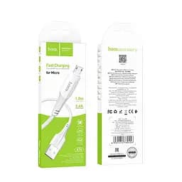 Кабель Hoco Micro USB Ferry charging data cable X70 1 м 2.4A - мініатюра 2