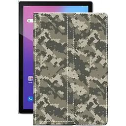 Чехол StatusCASE из экокожи для планшета Blackview Tab 12 Хаки-зеленый