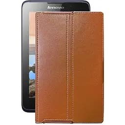 Чехол StatusCASE из экокожи для планшета Lenovo Idea Pad A3500 Коричневый
