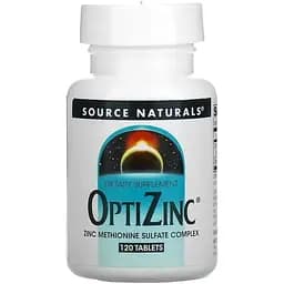 Витамины и минералы Source Naturals OptiZinc, 120 таблеток