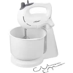 Ручний міксер з чашею Maestro MR-552 для дому 7 швидкостей 2 насадки Білий 300 Вт