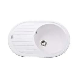 Гранітна мийка Globus Lux Ohara білий 770x500мм-А0007 000022440, Білий